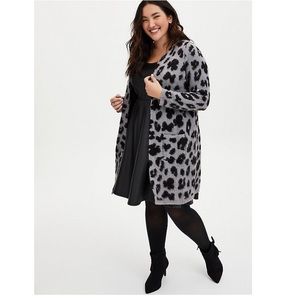 Torrid Minnie Mouse along Line Cardigan Black and Grey Size 1 14/16